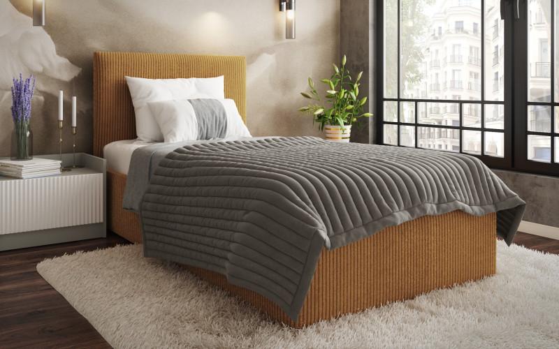 Bed for mattress 90/200 Elite, mustard  1